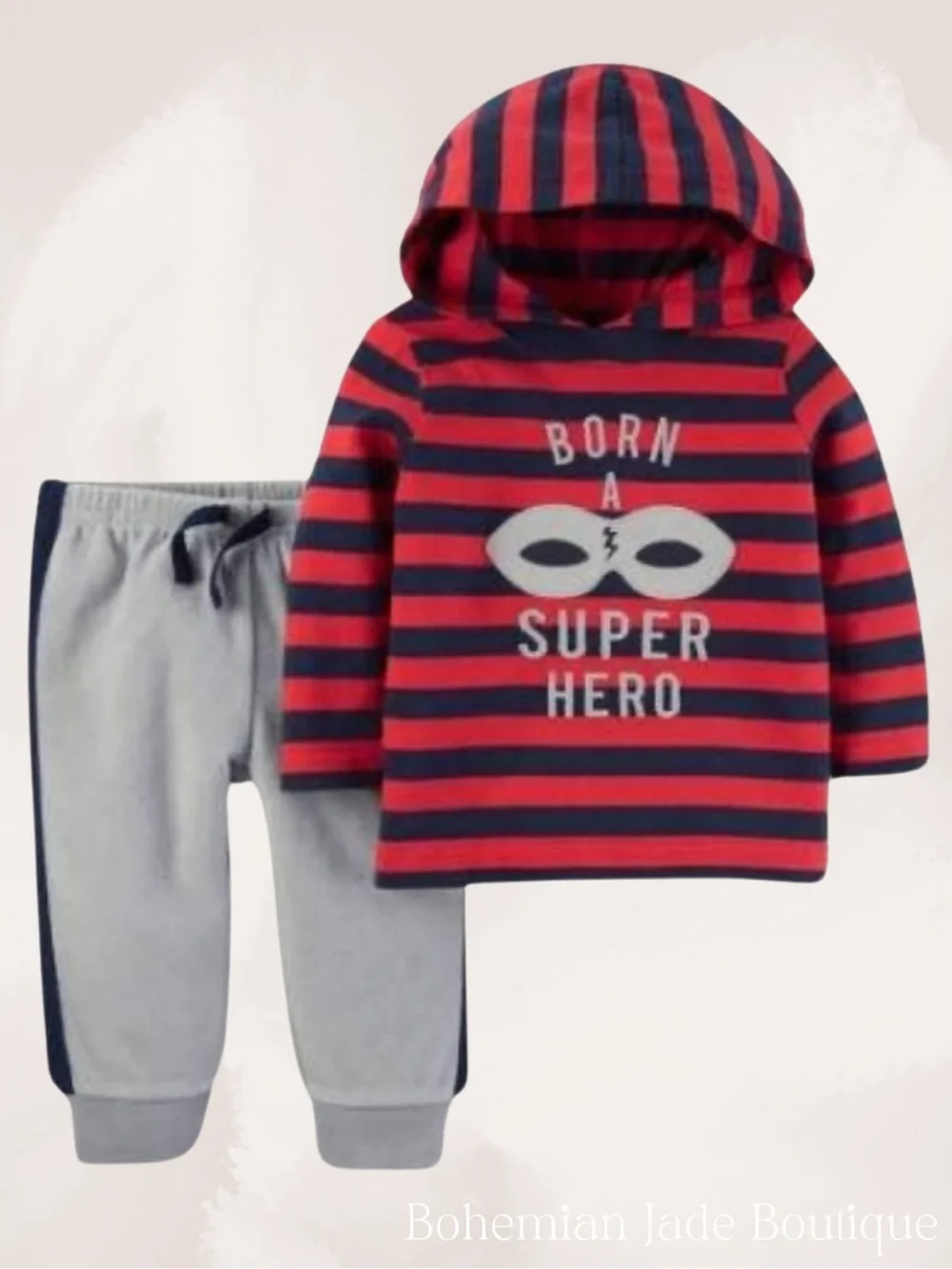 Child of Mine by Carter’s Baby 2Piece Superhero Hoodie Jogger Set 3-6 Months NWT